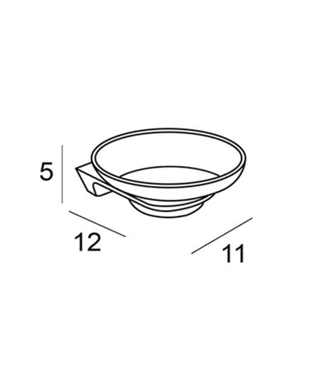 JABONERA PARED - CROMO