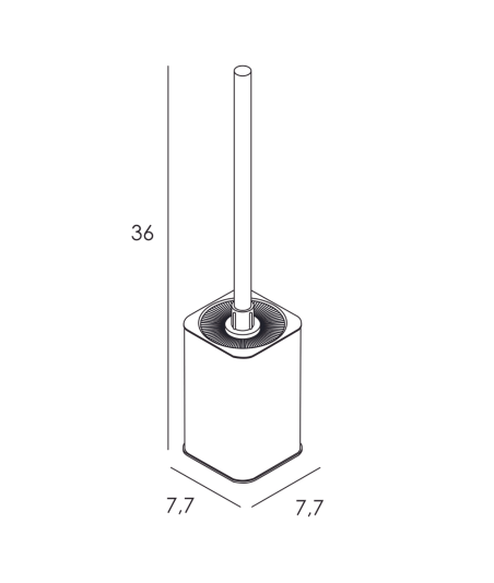 Escobillero de suelo - inox cepillado