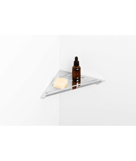 Repisa esquinera de ducha - pulido brillo
