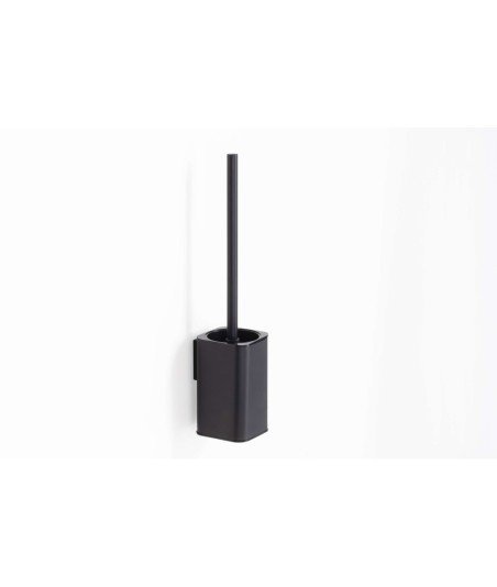 Escobillero de pared adh - negro mate
