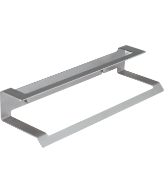 Toallero doble 37 cm adh - inox cepillado