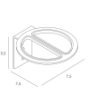 Toallero doble 37 cm adh - inox cepillado