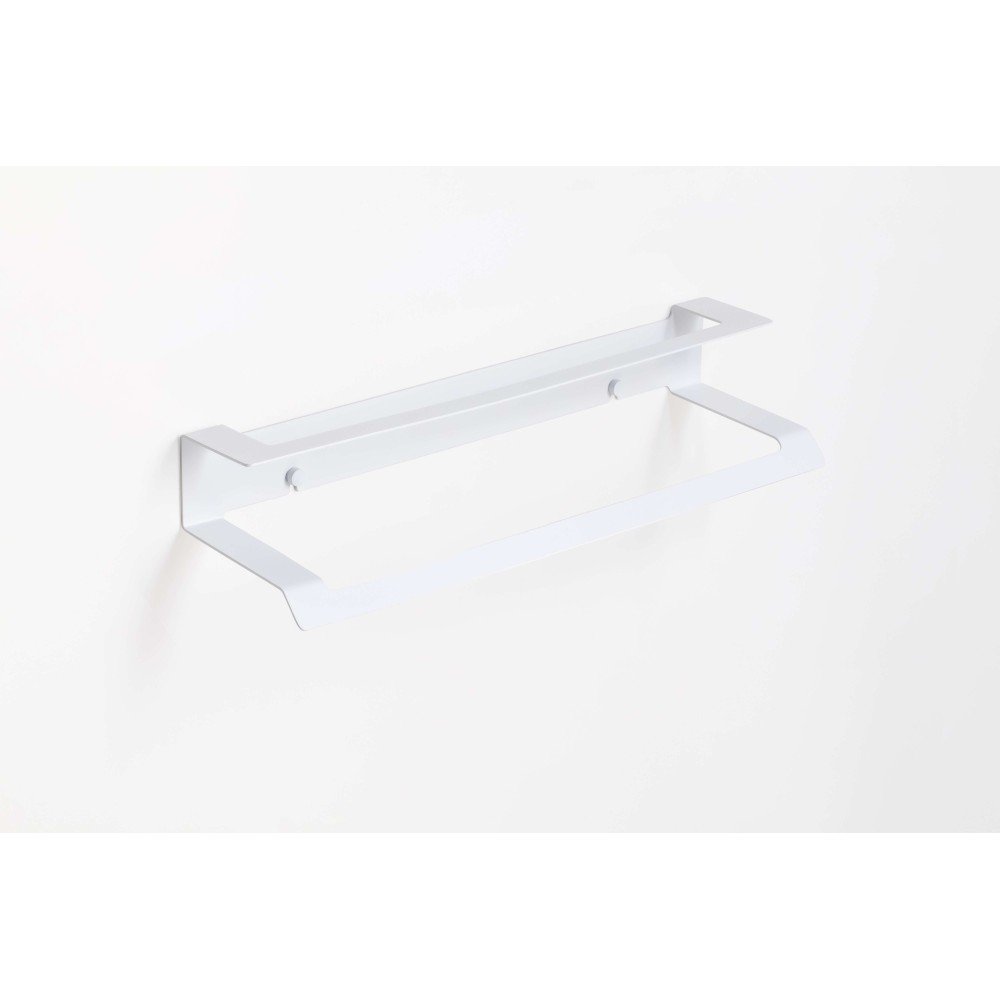 Toallero doble 37 cm adh - blanco mate