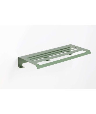 Toallero repisa con perchas adh - verde reseda