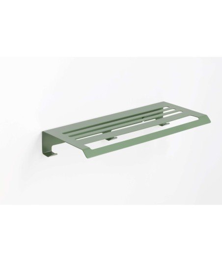 Toallero repisa con perchas adh - verde reseda