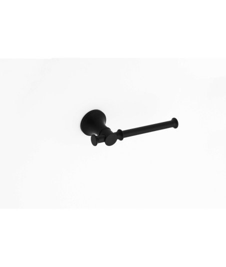 Toallero bidet / portarrollos sin tapa - negro mate.