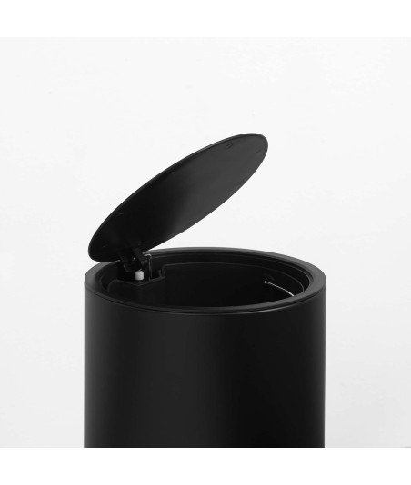 Cubo de pedal 5l - negro mate
