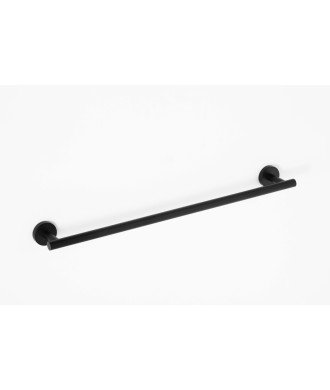 Toallero barra 60 cm dual fix - negro mate