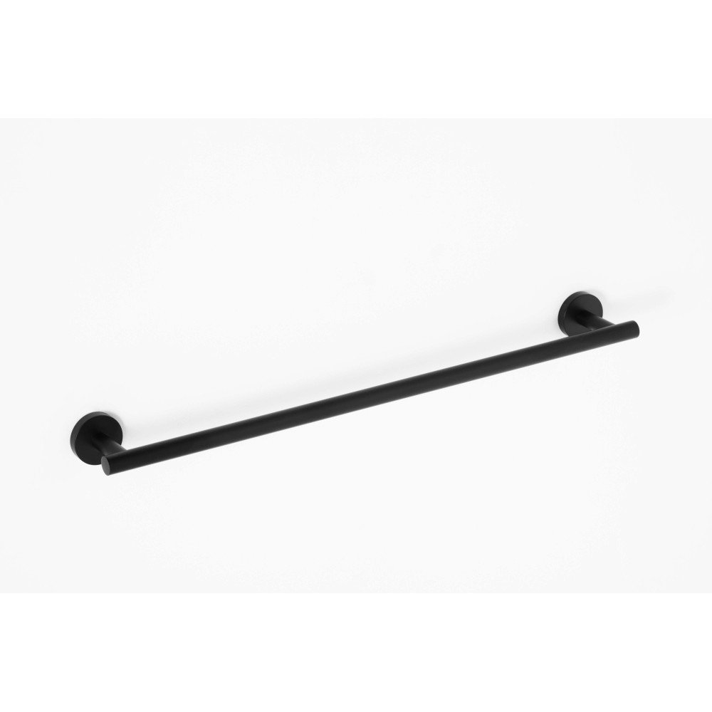 Toallero barra 60 cm dual fix - negro mate