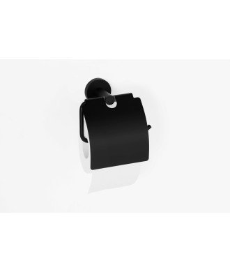 Portarrollos dual fix - negro mate