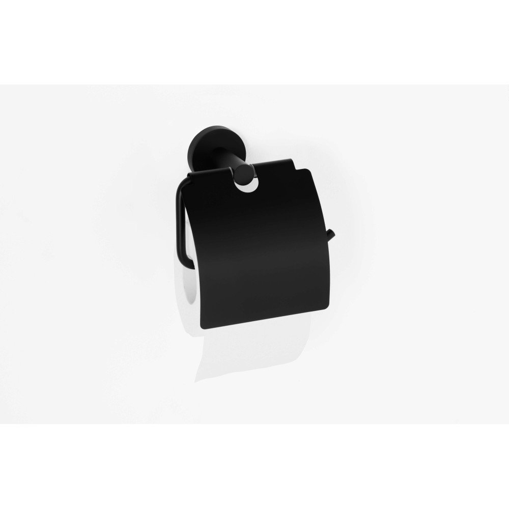Portarrollos dual fix - negro mate