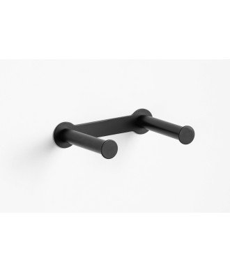 Portarrollos doble dual fix - negro mate