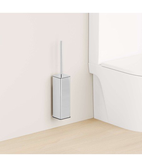 Escobillero de pared - cromo