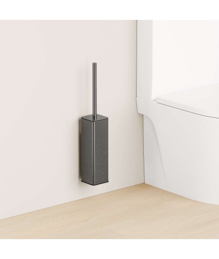 Escobillero de pared - gun metal