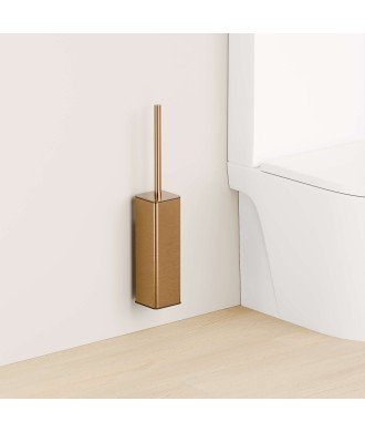 Escobillero de pared - bronce cepillado