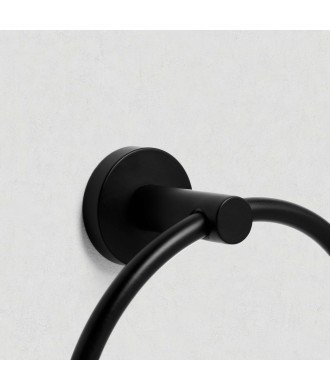 Escobillero de pared - negro mate