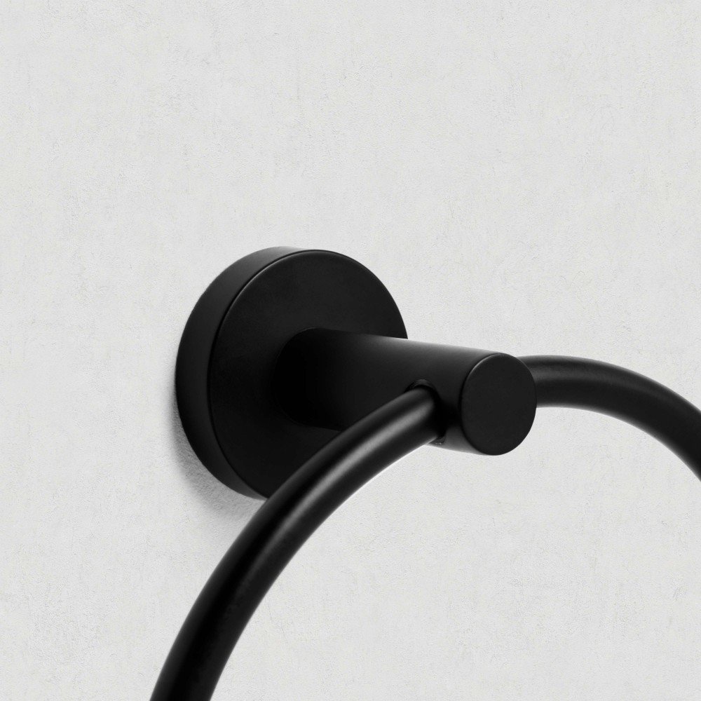 Escobillero de pared - negro mate