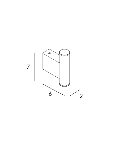 Percha - negro mate
