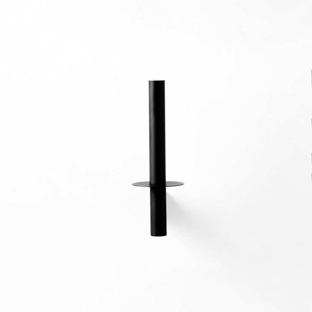 Portarrollos vertical - negro mate