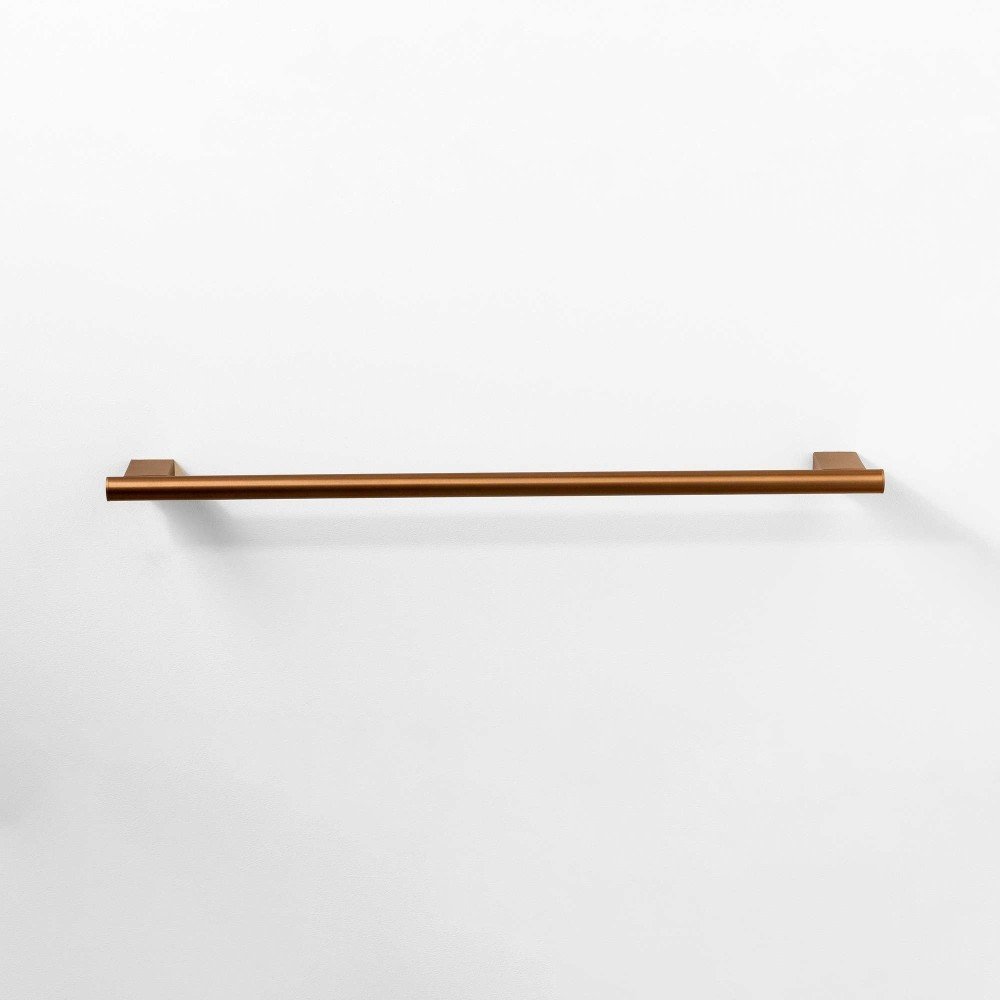 Toallero barra 60cm dual fix - bronce cepillado