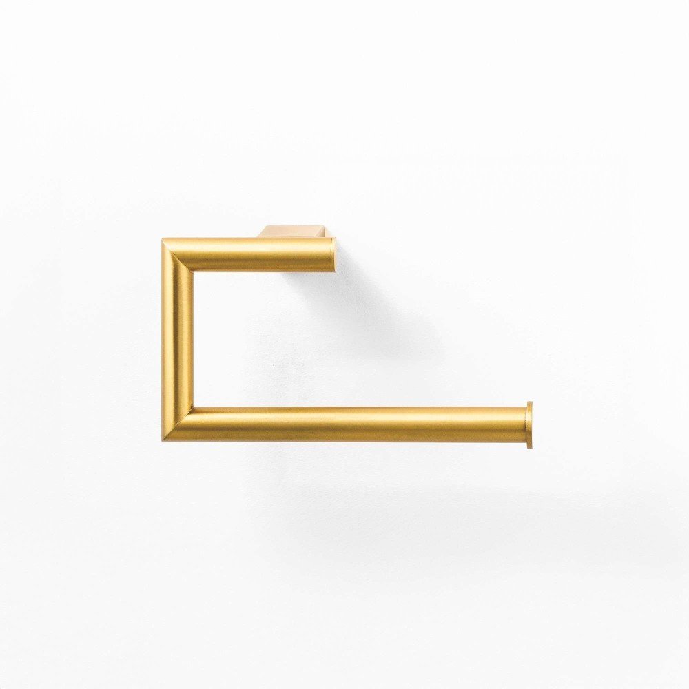 Toallero anilla dual fix - oro cepillado