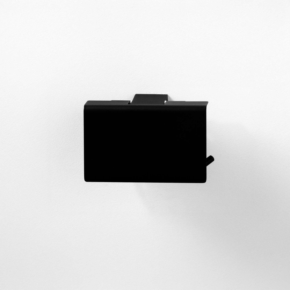 Portarrollos dual fix - negro mate
