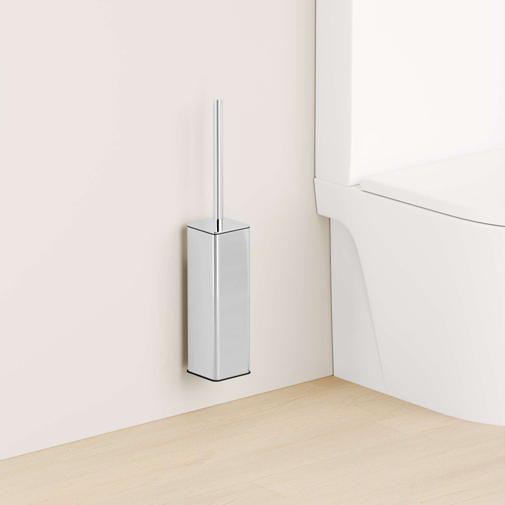 Escobillero de pared dual fix - cromo