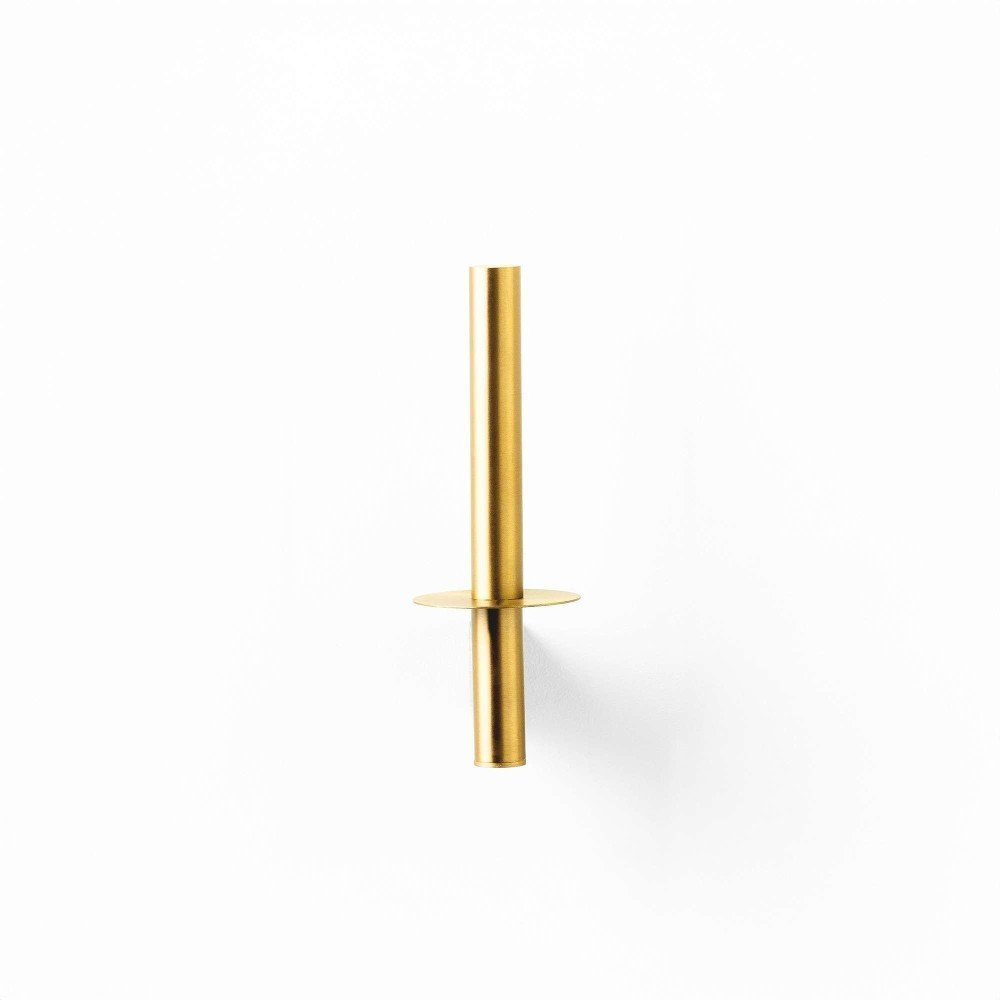 Portarrollos vertical dual fix - oro cepillado