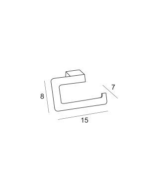 TOALLERO BIDET / PORTARROLLOS S/TAPA - CROMO