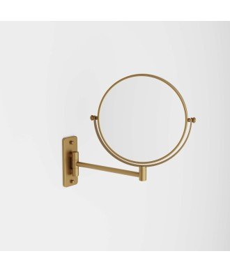 Espejo aumento 5x - oro cepillado