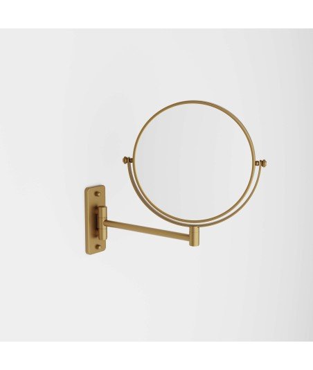 Espejo aumento 5x - oro cepillado