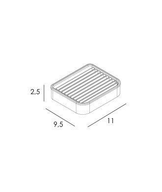 JABONERA PARED - CROMO