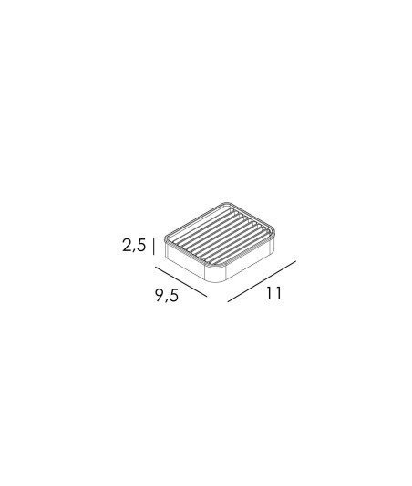 JABONERA PARED - INOX CEPILLADO