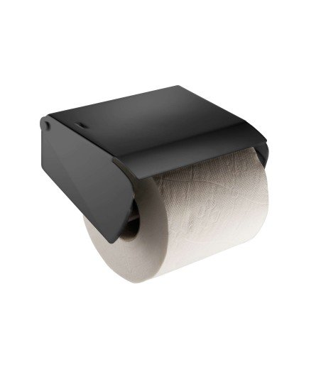 PORTARROLLOS DE PEGAR - NEGRO MATE.