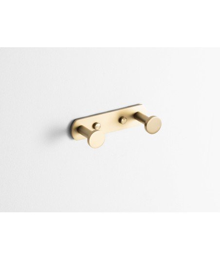 Percha doble - oro cepillado