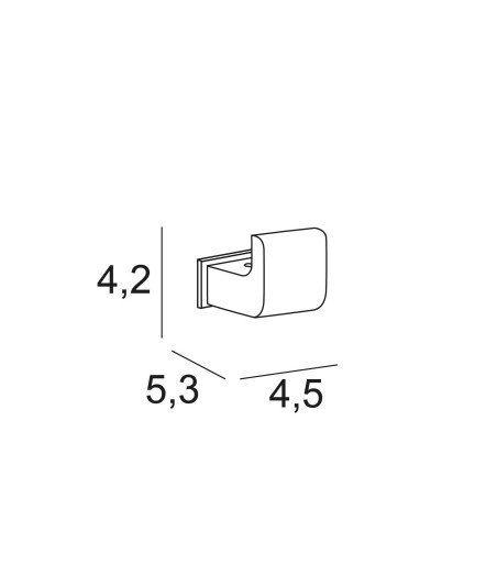 Percha adh.- blanco mate
