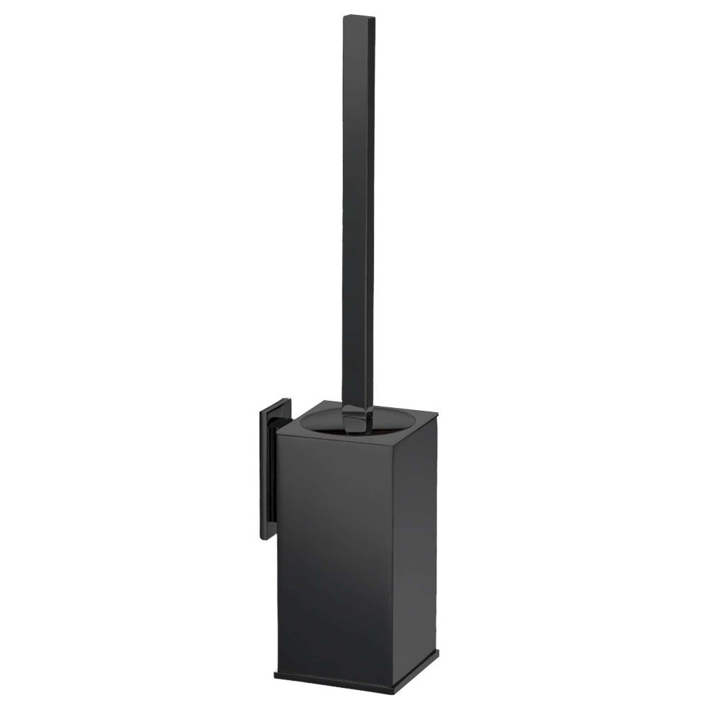 Escobillero de pared dual fix - negro mate