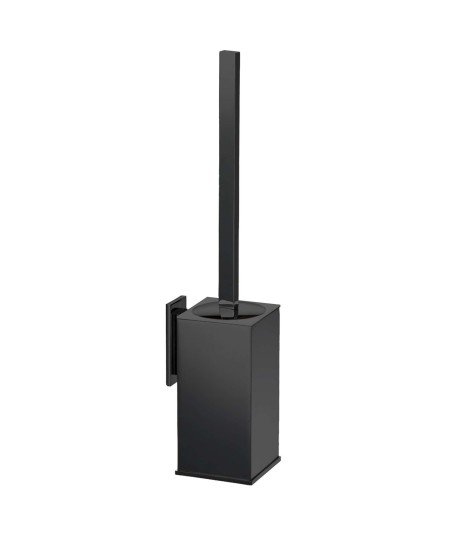 Escobillero de pared dual fix - negro mate