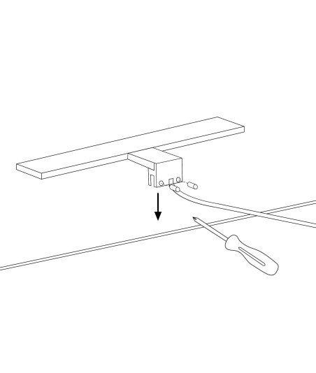APLIQUE LED 300MM CUADRADO - CROMO