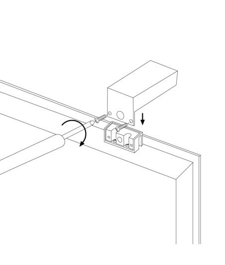 APLIQUE LED 308 MM RECT. - CROMO