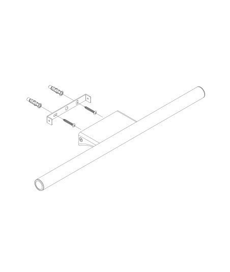 APLIQUE LED 500 MM REDONDO - CROMO