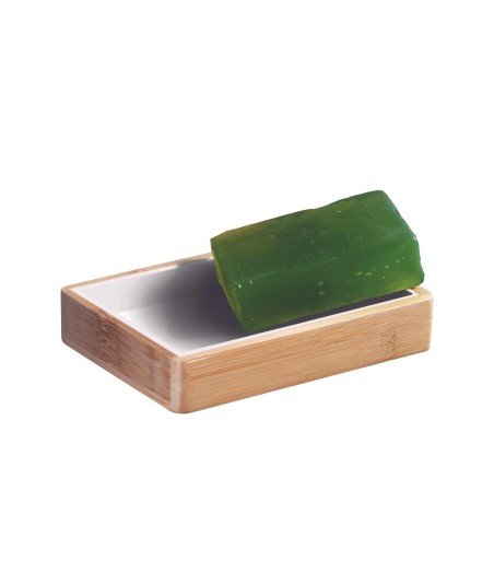 Jabonera sobremesa - madera natural