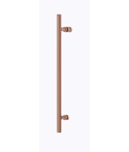 Mampara de ducha fijo más puerta corredera en bronce Urban
