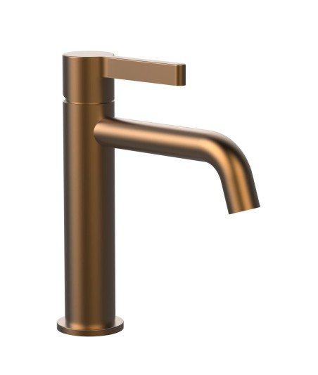 Grifo monomando de lavabo bronce cepillado Bambú Lluvibath