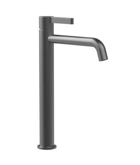 Grifo alto de lavabo gun metal Bambú Lluvibath