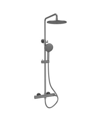 Columna de ducha gun metal Bambú Lluvibath