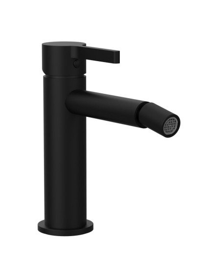 Grifo monomando de bidé negro Bambú Lluvibath