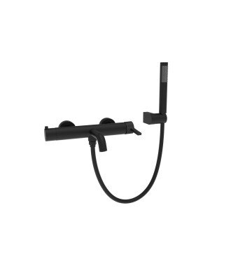 Grifo de bañera negro Bambú Lluvibath