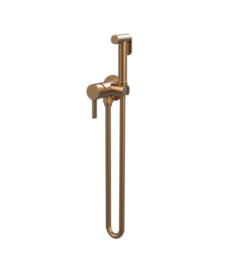 Grifo de bidé empotrado higiénico bronce cepillado Bambú Lluvibath