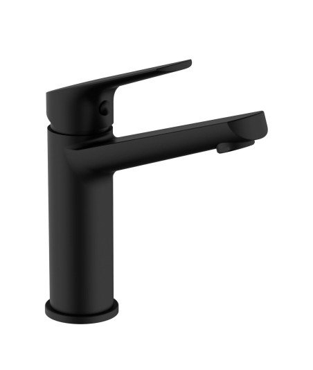 Grifo monomando de lavabo negro Mallorca Lluvibath